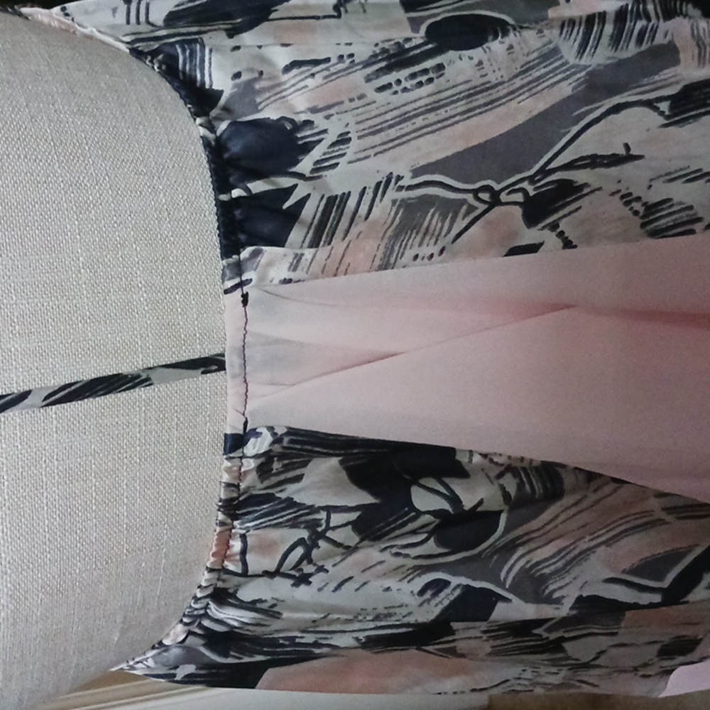 GLAM PRINTED SILK SLIP-STYLE CHEMISE TOP/ SEXY NIGHTY - Picture 6 of 9